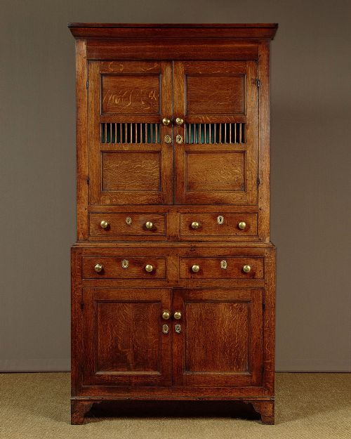 Welsh Oak Bread & Cheese Cupboard C.1810