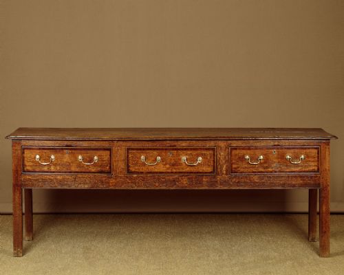 Long Oak Dresser Base C.1810