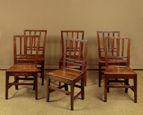 Set of Six Welsh Cottage Dining Chairs C.1810