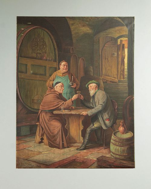 Oil Painting of a Wine Tasting