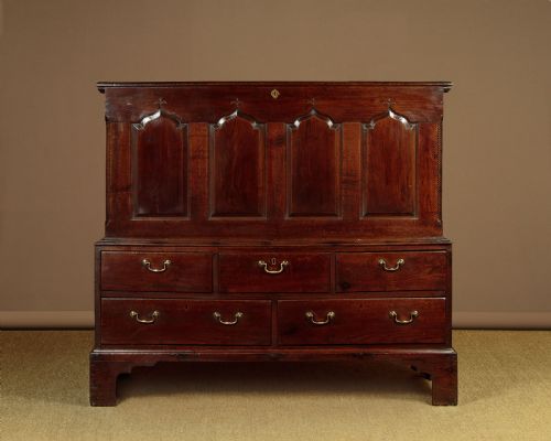 Welsh Oak Coffer on Stand C.1780