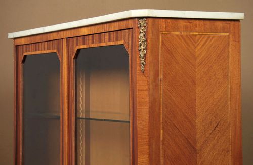 MARBLE TOP DISPLAY CABINET C1930 - ADDITIONAL PHOTO 3