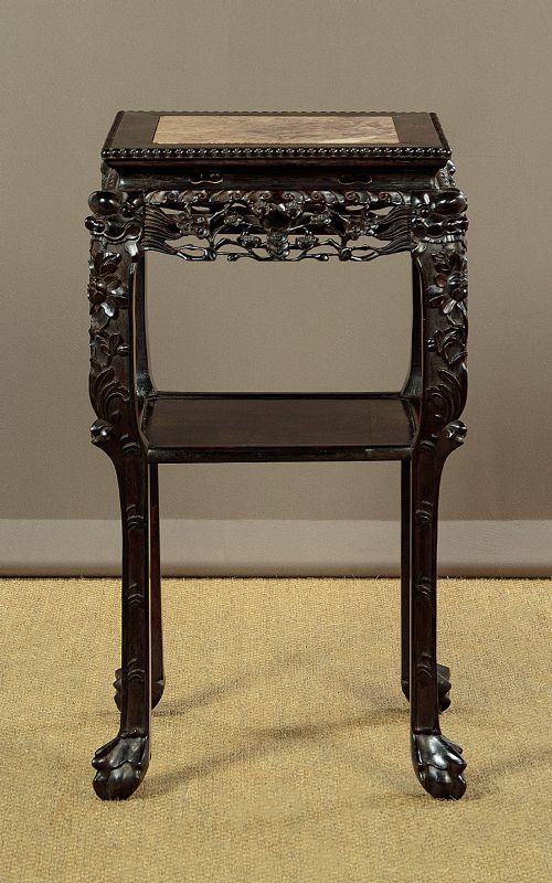 Chinese Marble Top Side Table C.1880