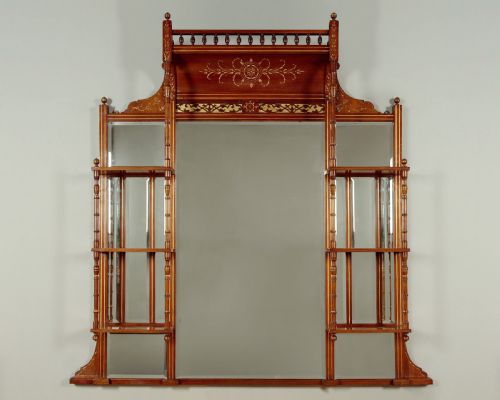 Aesthetic Movement Overmantle Mirror C.1890