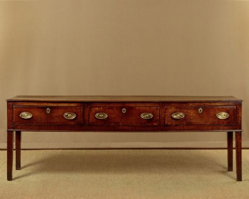 Long Oak Dresser Base C.1800
