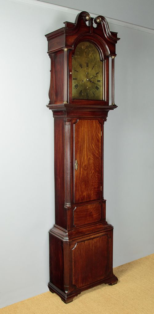 fig 1. Mahogany Longcase Clock by Watkin Owen of Llanrwst c.1800