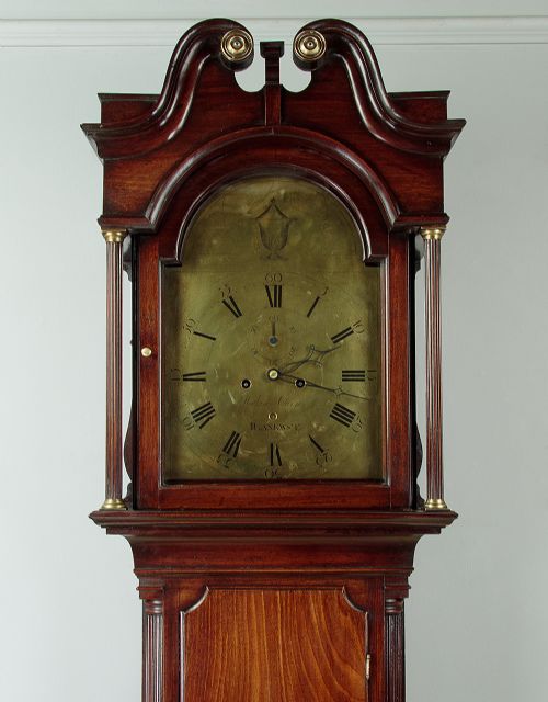 fig 2. Mahogany Longcase Clock by Watkin Owen of Llanrwst c.1800