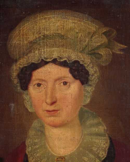 PAIR OF PORTRAITS OF A LADY GENTLEMAN C1820 - ADDITIONAL PHOTO 3