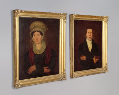 PAIR OF PORTRAITS OF A LADY GENTLEMAN C1820 - ADDITIONAL PHOTO 5