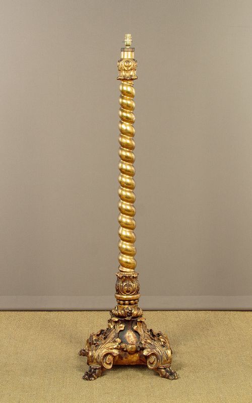 Giltwood Standard Lamp C.1900