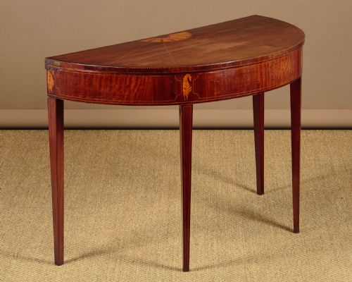 Georgian Sheraton Style Fold Over Games Table C.1800