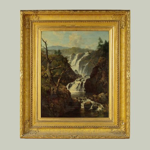 Welsh Landscape Painting by Edmund Gill Dated 1861