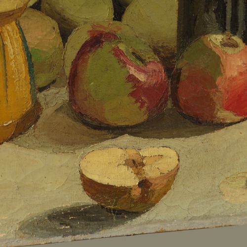 LARGE STILL LIFE OIL PAINTING DATED 1927 - ADDITIONAL PHOTO 7