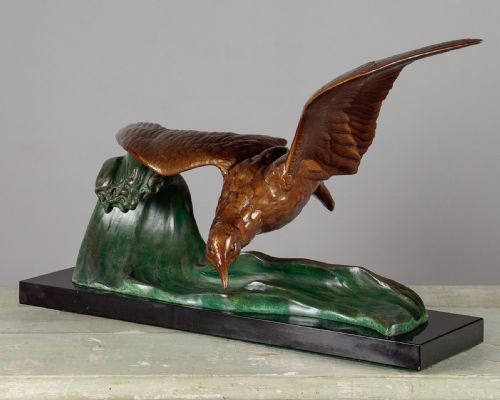 Art Deco Sculpture of a Seabird in Flight C.1930