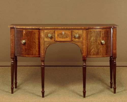 Bow Front Mahogany Sideboard C.1820