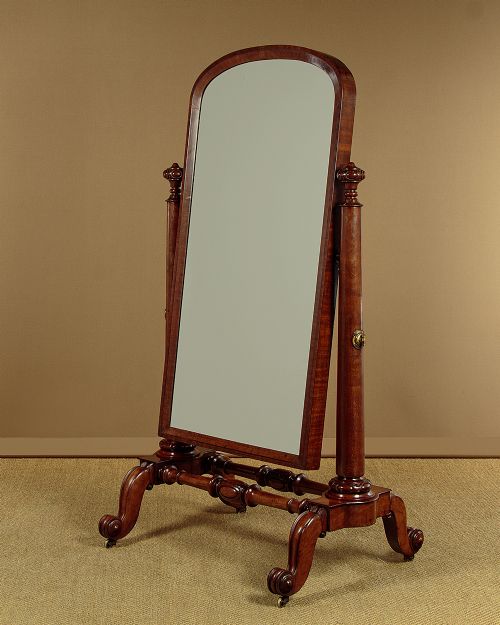 Mahogany Cheval Mirror C.1860