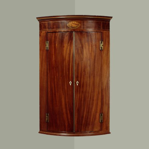 George III Mahogany Corner Cupboard C.1800