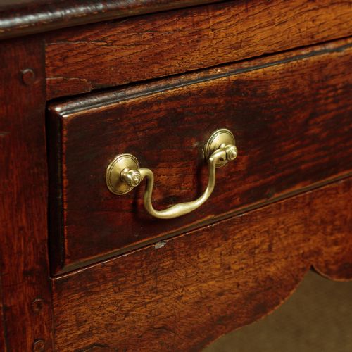 18THC OAK WELSH DRESSER BASE C1760 - ADDITIONAL PHOTO 9