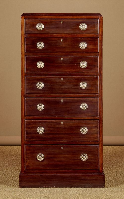Narrow Mahogany Bank of Drawers C.1930