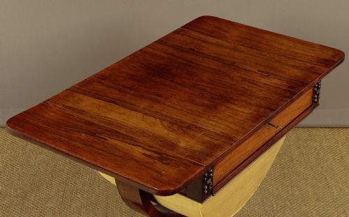 ROSEWOOD PEMBROKE SIDE TABLE C1840 - ADDITIONAL PHOTO 3