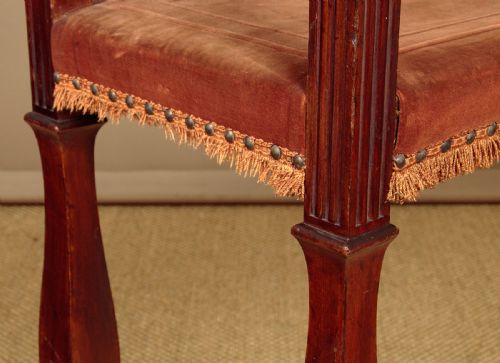 MAHOGANY BRASS CLOTHES STAND C1900 - ADDITIONAL PHOTO 7