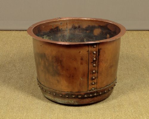 Large Copper Log Bucket C.1860