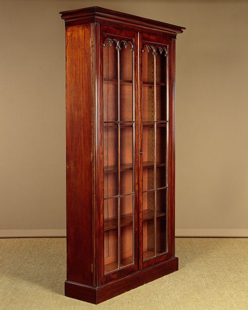 Narrow Mahogany Bookcase C.1890