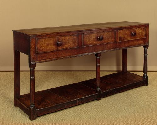 Oak Potboard Dresser Base C.1800