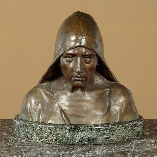 Bronze Bust by Emile Jespers C.1900