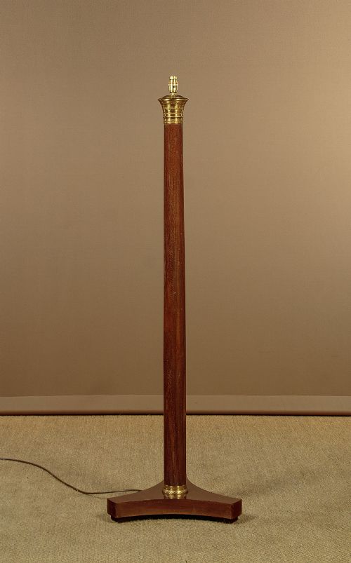 Empire Style Mahogany Standard Lamp C.1930