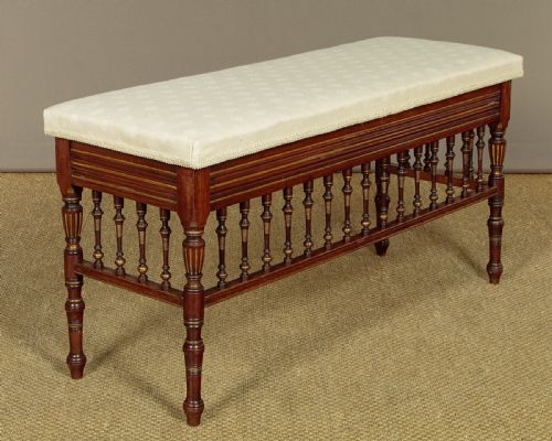 Walnut Duet Stool C.1890