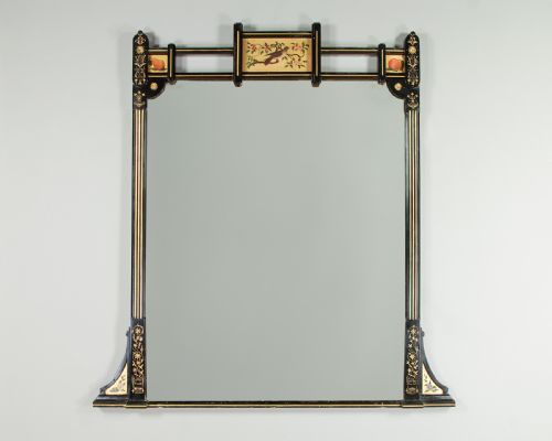 Large Aesthetic Movement Overmantle Mirror C.1880