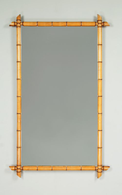 Faux Bamboo Wall Mirror C.1890