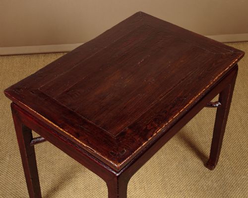 CHINESE ELM SIDE TABLE C1860 - ADDITIONAL PHOTO 3