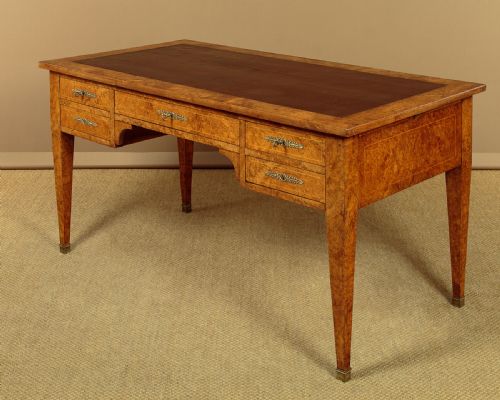 Burr Elm Bureau Plat C.1910