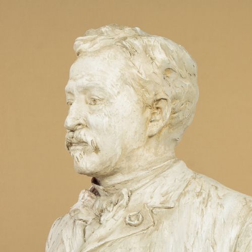 LARGE PLASTER BUST OF A GENTLEMAN C1900 - ADDITIONAL PHOTO 4