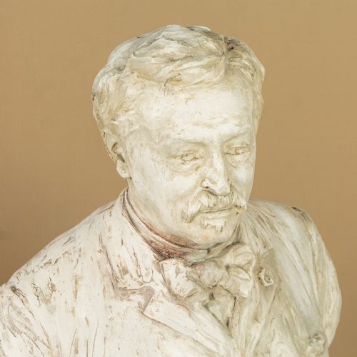 LARGE PLASTER BUST OF A GENTLEMAN C1900 - ADDITIONAL PHOTO 5
