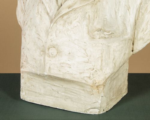 LARGE PLASTER BUST OF A GENTLEMAN C1900 - ADDITIONAL PHOTO 6