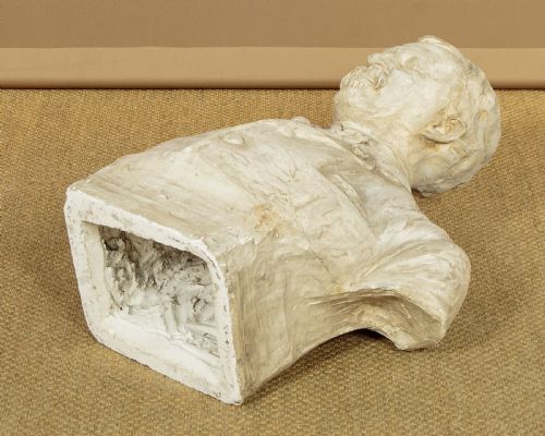 LARGE PLASTER BUST OF A GENTLEMAN C1900 - ADDITIONAL PHOTO 8