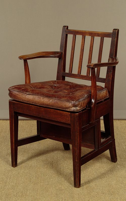 Georgian Metamorphic Armchair & Library Steps C.1800