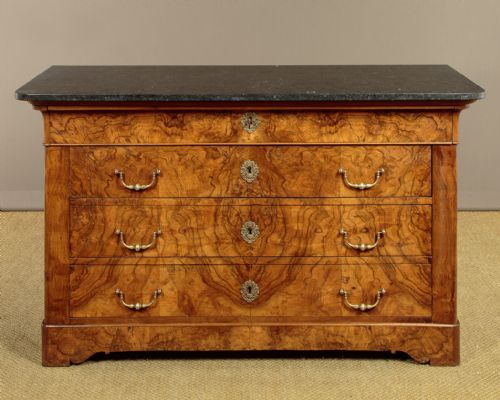Burr Walnut Commode C.1860