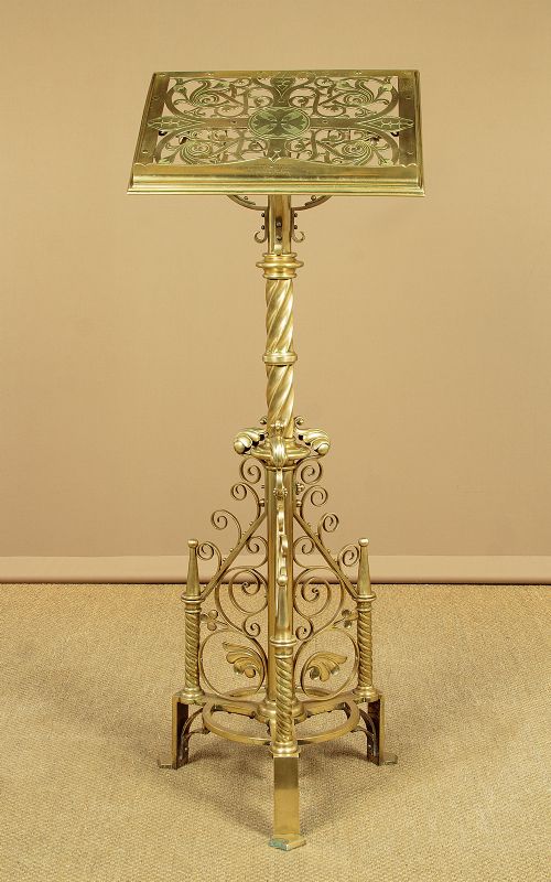 Gothic Revival Brass Lectern C.1889