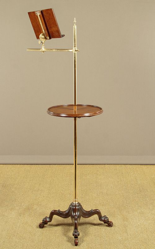 Adjustable Reading Stand & Wine Table C.1890
