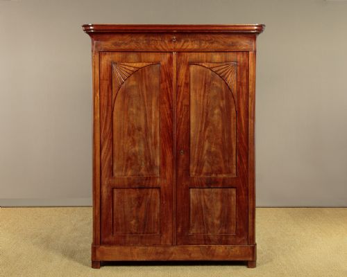 Small Mahogany Wardrobe C.1860