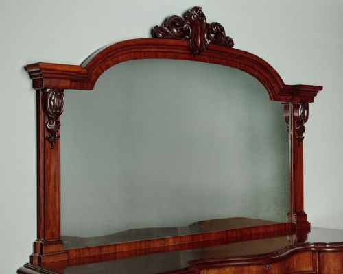 VERY LARGE MAHOGANY PEDESTAL SIDEBOARD C1870 - ADDITIONAL PHOTO 2