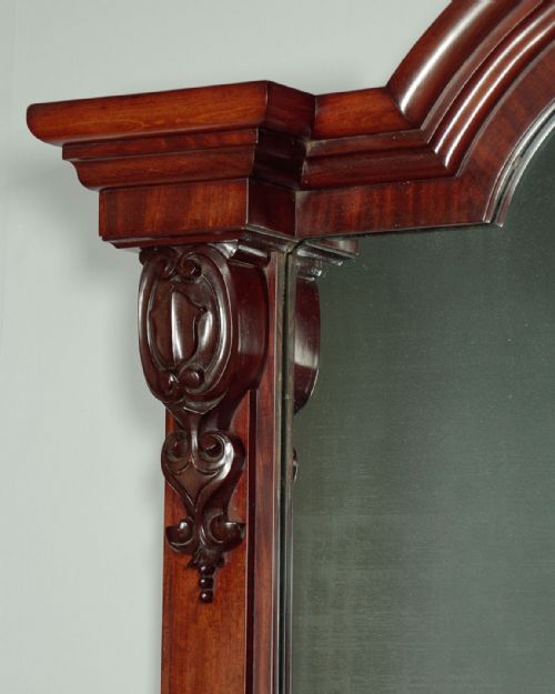 VERY LARGE MAHOGANY PEDESTAL SIDEBOARD C1870 - ADDITIONAL PHOTO 4