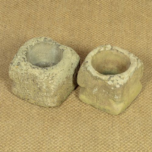 TWO 18THC STONE MORTARS - ADDITIONAL PHOTO 2