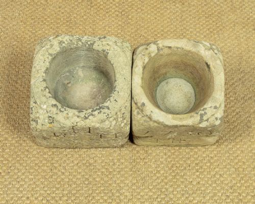 TWO 18THC STONE MORTARS - ADDITIONAL PHOTO 3
