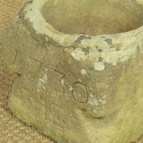 TWO 18THC STONE MORTARS - ADDITIONAL PHOTO 4