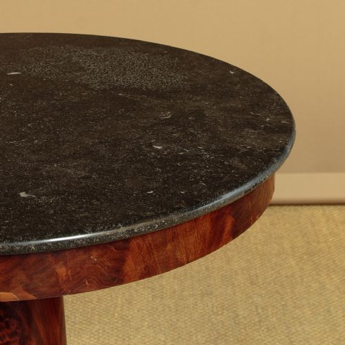 SMALL MARBLE TOP GUERIDON CENTRE TABLE C1830 - ADDITIONAL PHOTO 6